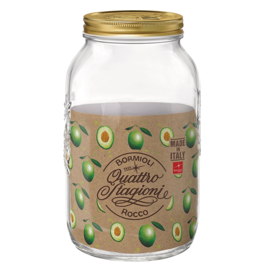 Food Storage Bormioli Rocco | Quattro Stagioni 132.25 Oz. Food Jar Wide Mouth (Ser Of 6)