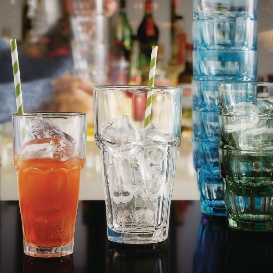 Drinkware Bormioli Rocco | Rock Bar 9.5 Oz. Breakfast Stackable Drinking Glasses (Set Of 6)