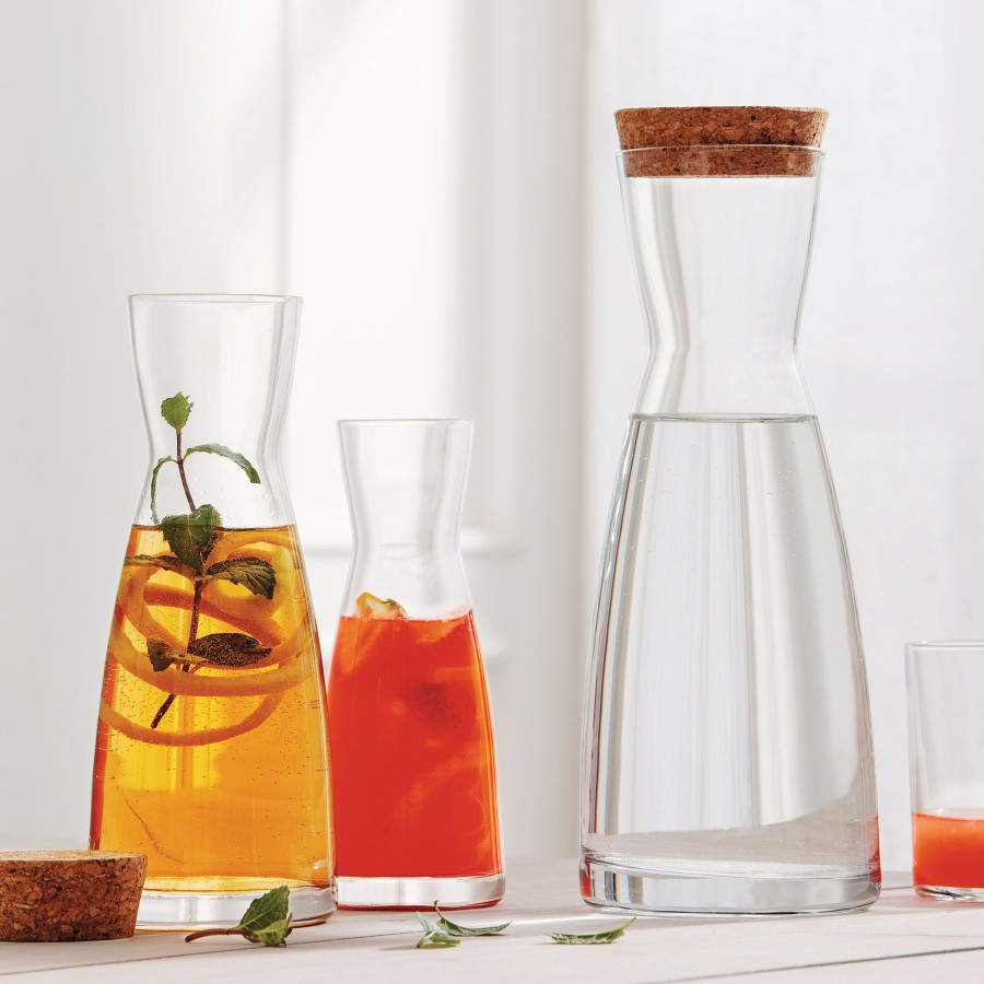 Serveware Bormioli Rocco | Ypsilon 36.5 Oz. Carafe With Cork Top (Set Of 6)