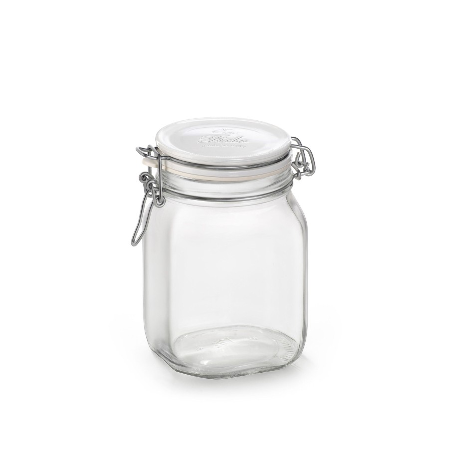 Food Storage Bormioli Rocco | Fido 33.75 Oz. Food Jar, White Top (Set Of 12)