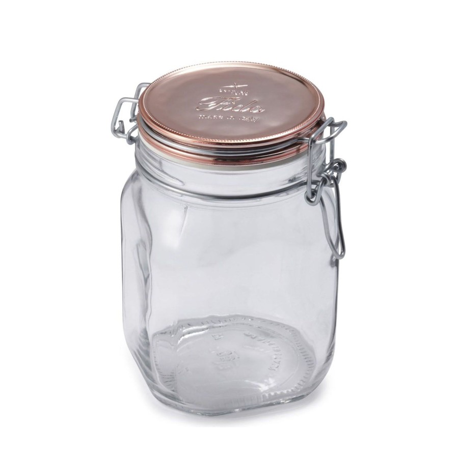 Food Storage Bormioli Rocco | Fido 33.75 Oz. Food Jar, Copper Top (Set Of 6)