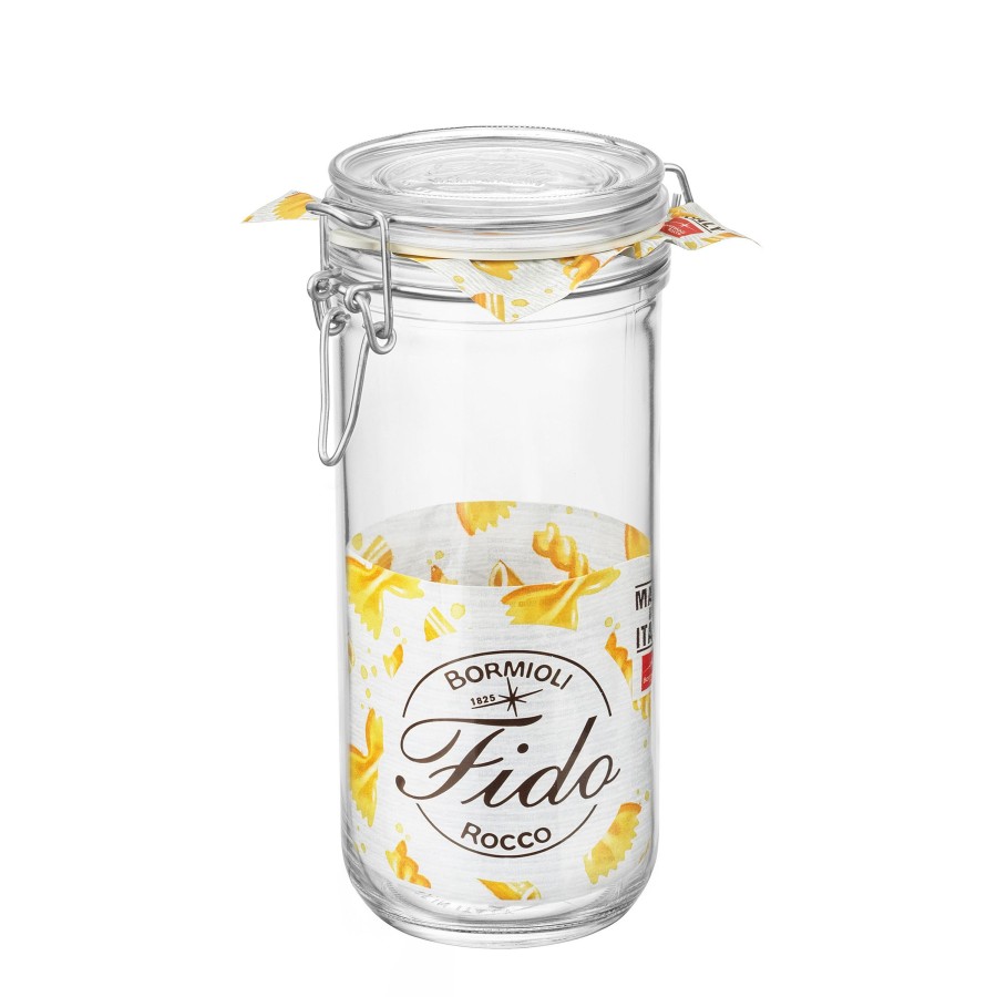 Food Storage Bormioli Rocco | Fido Cylinder 33.75 Oz. Food Jar, Clear (Set Of 6)