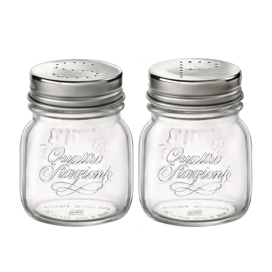 Food Storage Bormioli Rocco | Quattro Stagioni 5 Oz. Jar With Salt & Pepper Lid (Set Of 2)