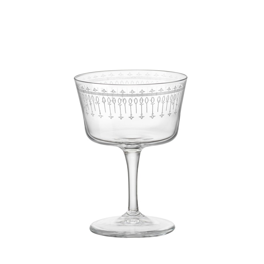 Drinkware Bormioli Rocco | Bartender 7.5 Oz. Novecento Art Deco Fizz Cocktail Glasses (Set Of 6)