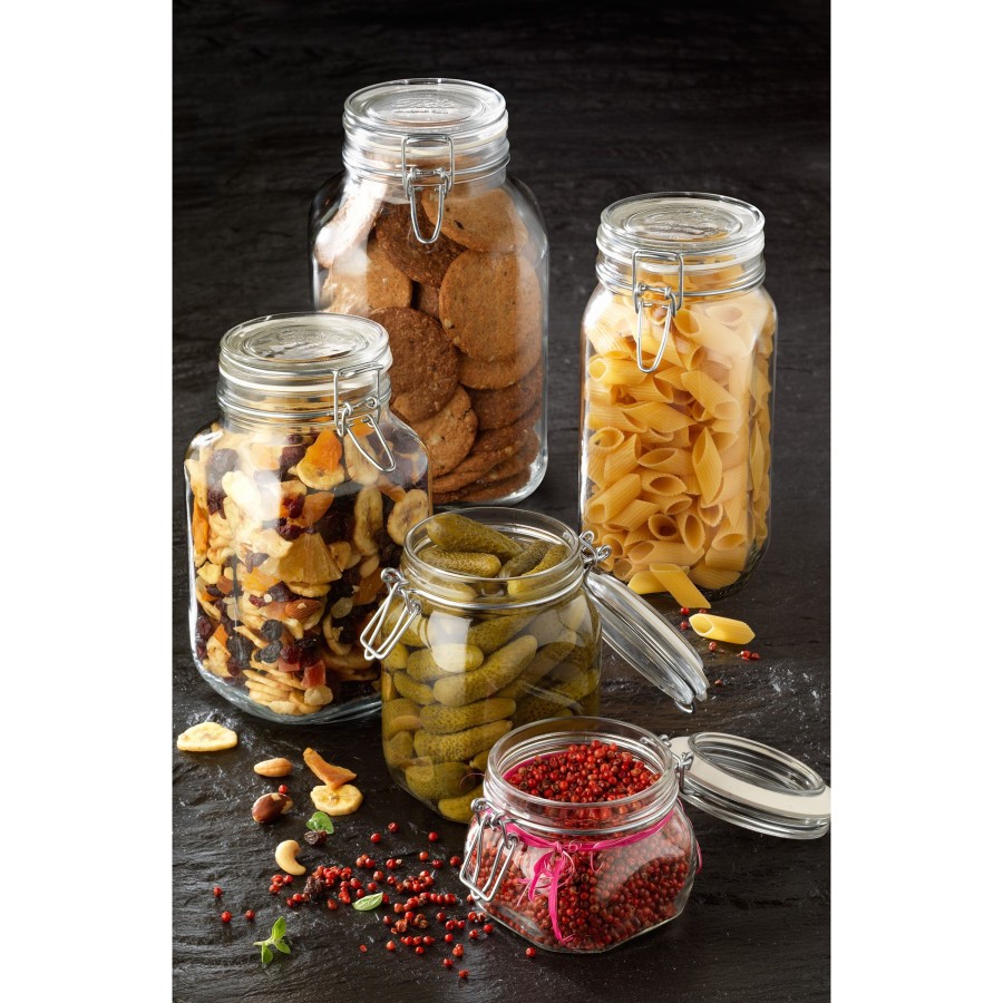 Food Storage Bormioli Rocco | Fido 5Pc Food Jar Set (17.5 Oz., 33.75 Oz., 50.75 Oz., 67.75 Oz. & 101.5 Oz.)