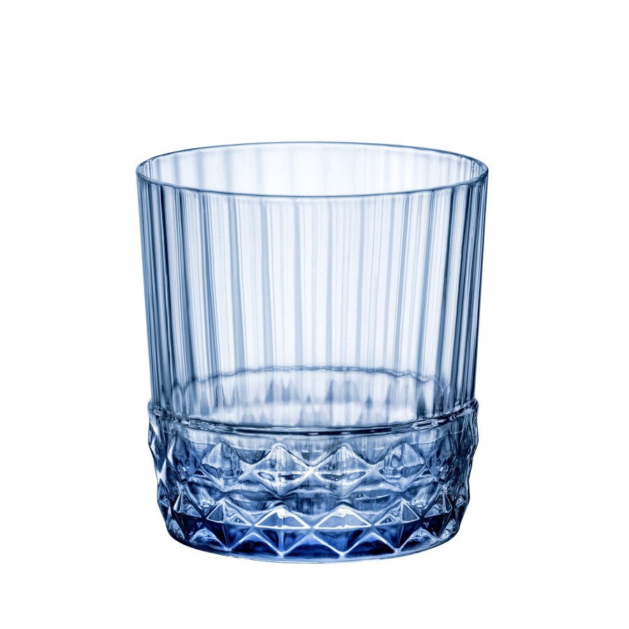 Drinkware Bormioli Rocco | America '20S 12.5 Oz. Dof Drinking Glasses, Sapphire Blue (Set Of 6)