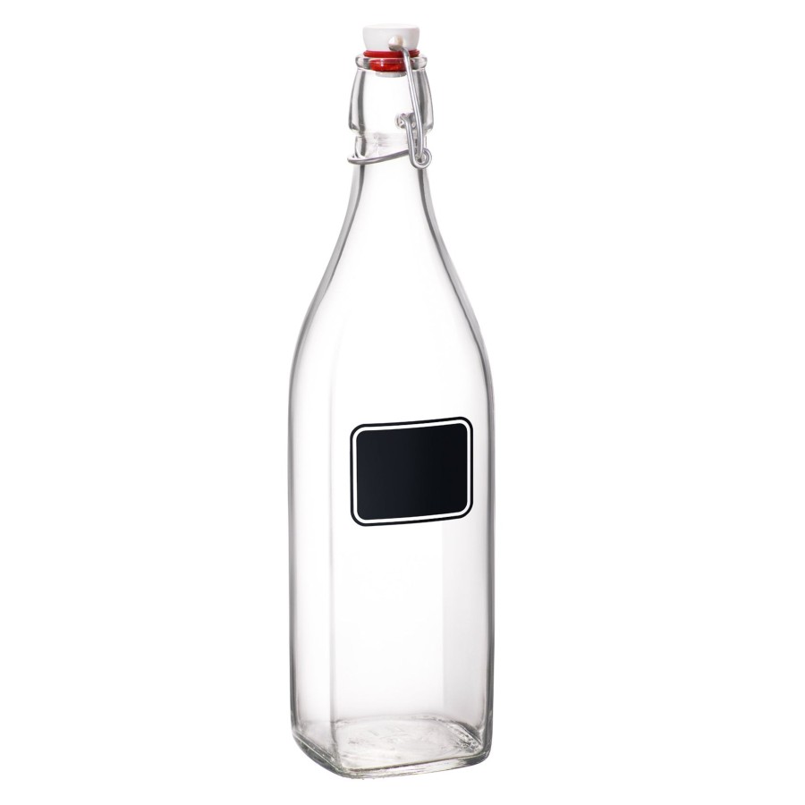 Serveware Bormioli Rocco | Swing 33.75 Oz. Swing-Top Glass Bottle, Chalk (Set Of 6)