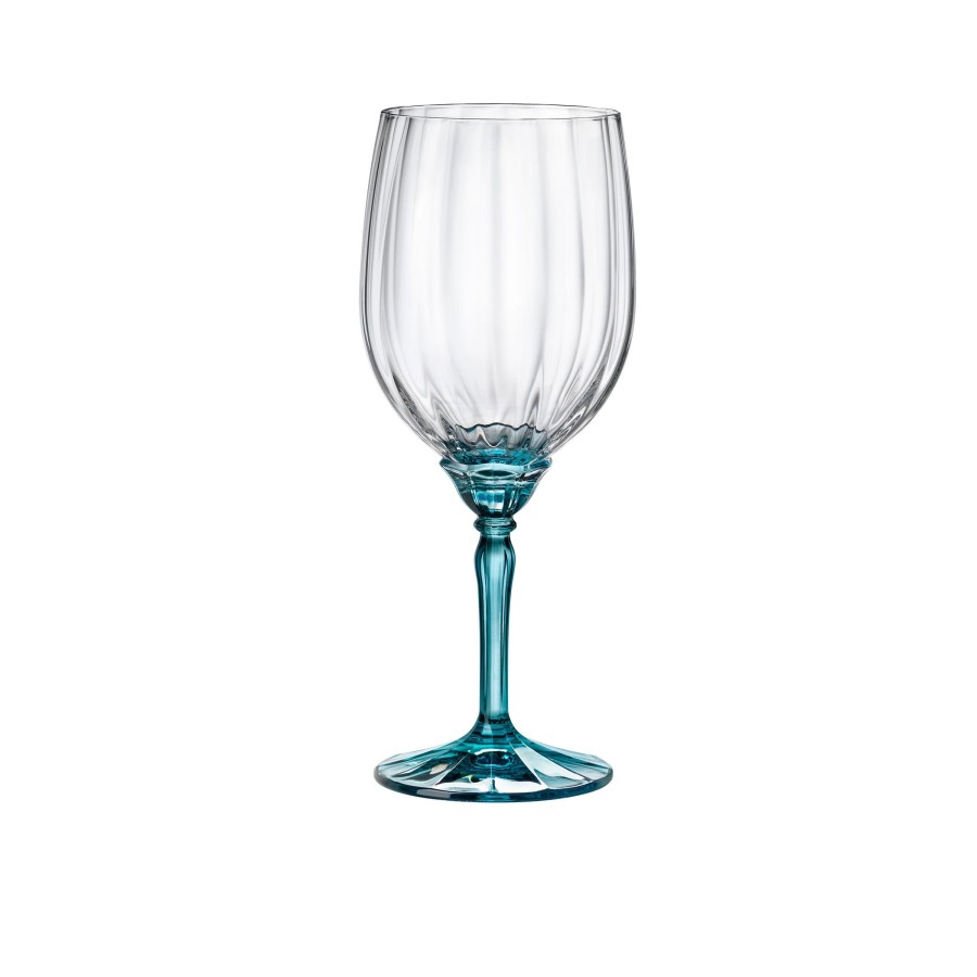 Drinkware Bormioli Rocco | Florian 18 Oz. Red Wine / Gin & Tonic Glasses, Lucent Blue (Set Of 4)