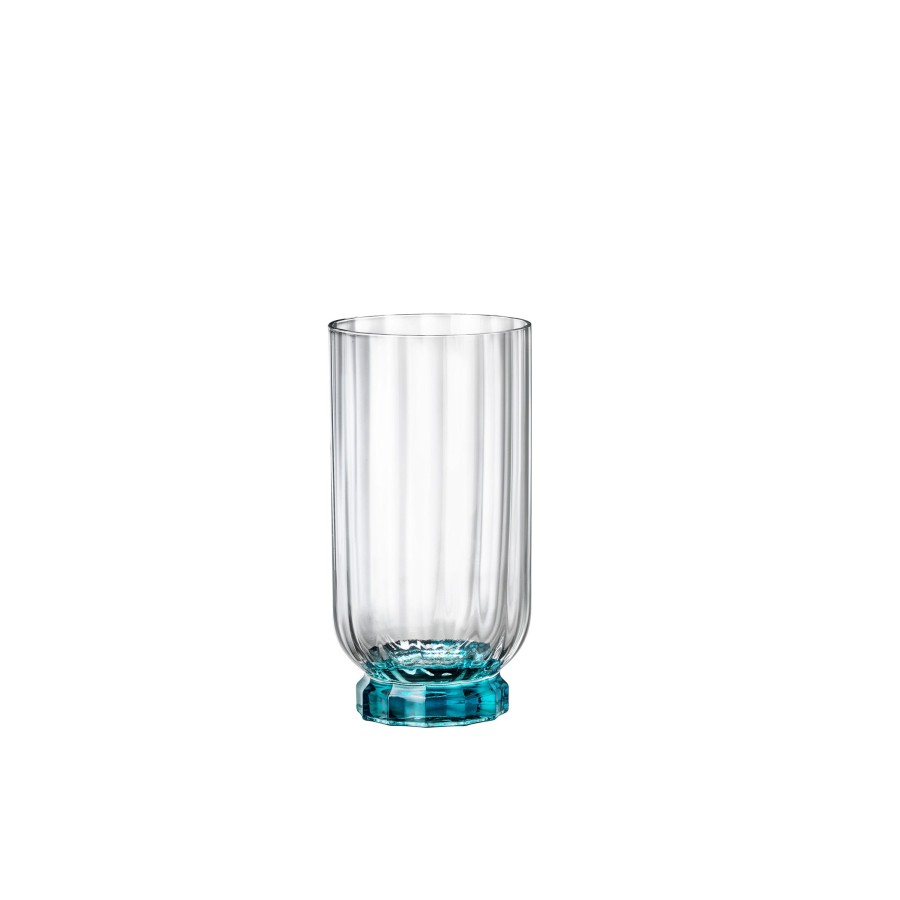 Drinkware Bormioli Rocco | Florian 14.5 Oz. Beverage Drinking Glasses, Lucent Blue (Set Of 4)