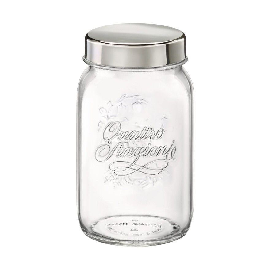 Food Storage Bormioli Rocco | Quattro Stagioni 33.75 Oz. Jar With Stainless Steel Lid (Set Of 12)