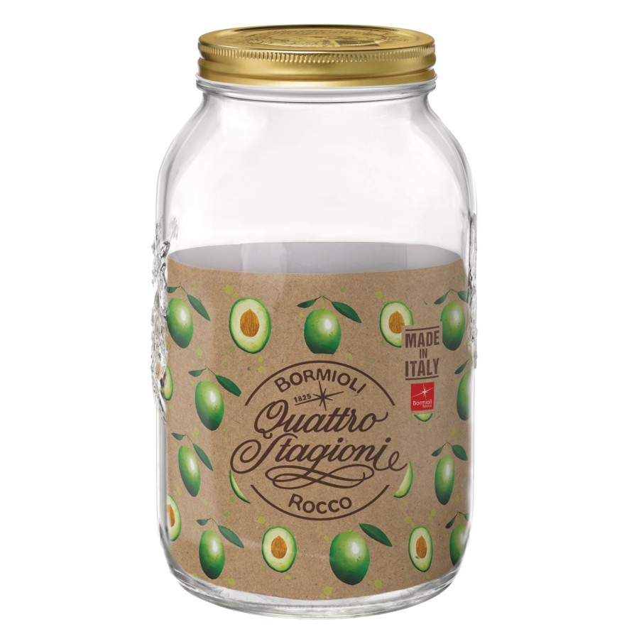 Food Storage Bormioli Rocco | Quattro Stagioni 132.25 Oz. Food Jar Wide Mouth (Ser Of 6)