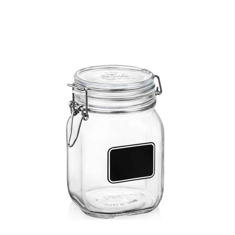 Food Storage Bormioli Rocco | Fido 33.75 Oz. Food Jar, Chalkboard (Set Of 12)