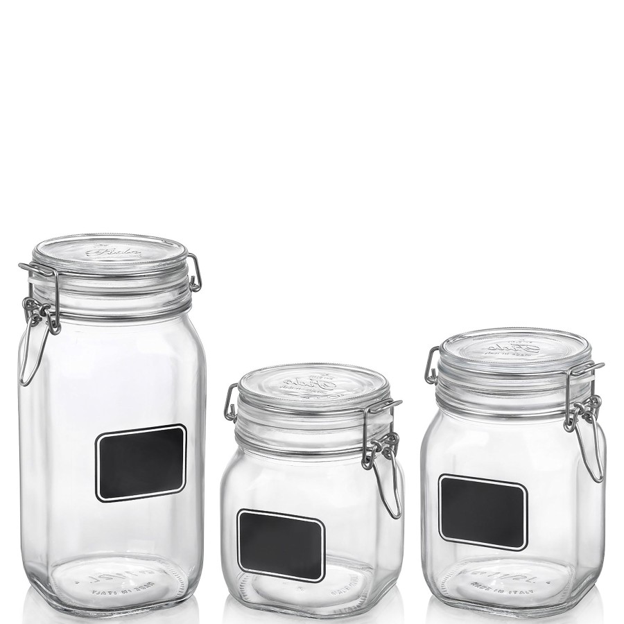 Food Storage Bormioli Rocco | Fido 33.75 Oz. Food Jar, Chalkboard (Set Of 12)