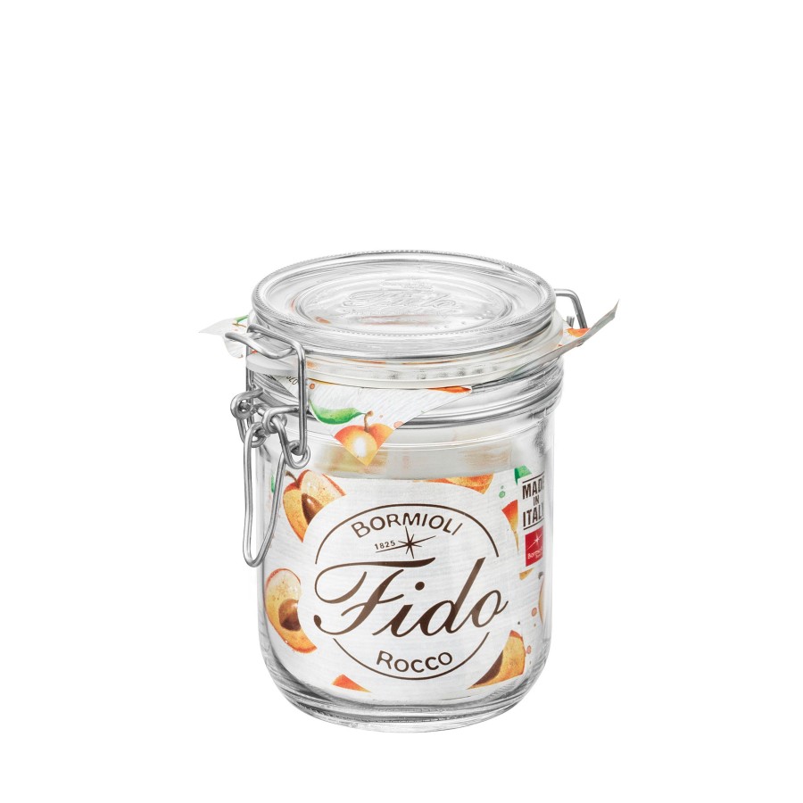 Food Storage Bormioli Rocco | Fido Cylinder 17.5 Oz. Food Jar, Clear (Set Of 6)