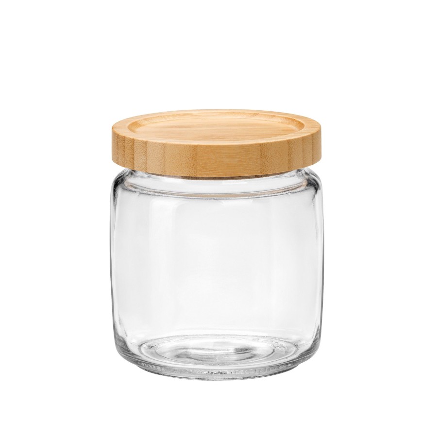 Food Storage Bormioli Rocco | Frigoverre 25.25 Oz. Bamboo Round Food Storage Container (Set Of 6)