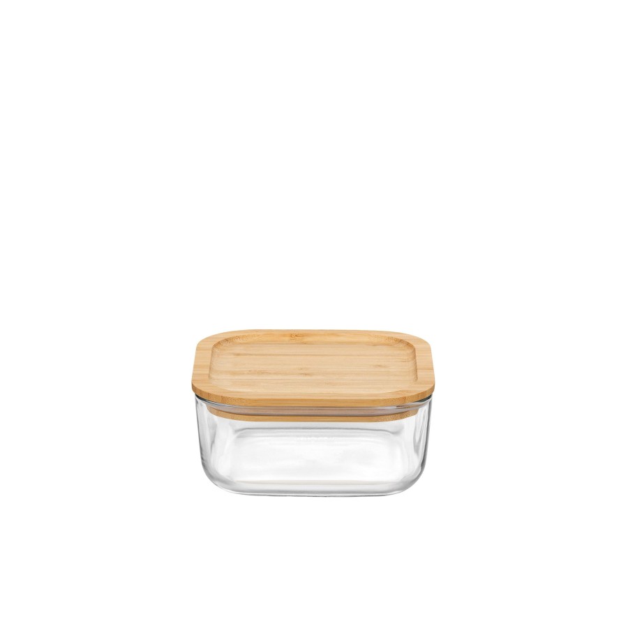 Food Storage Bormioli Rocco | Frigoverre 11.75 Oz. Bamboo Square Food Storage Container (Set Of 12)